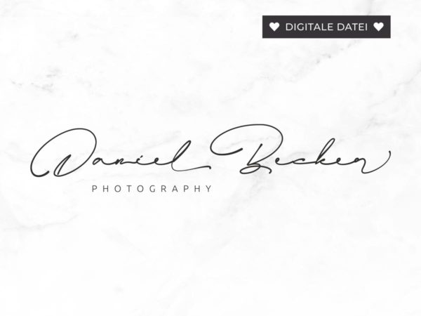 Modernes Fotografie Logo Design Unterschrift Optik